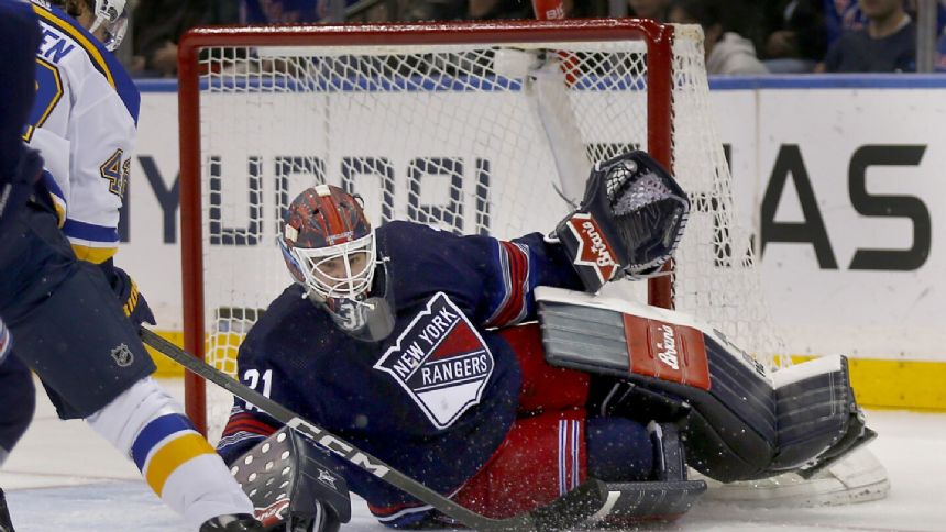 Shesterkin gets 13th career shutout in 200th NHL game as Rangers down Blues 4-0