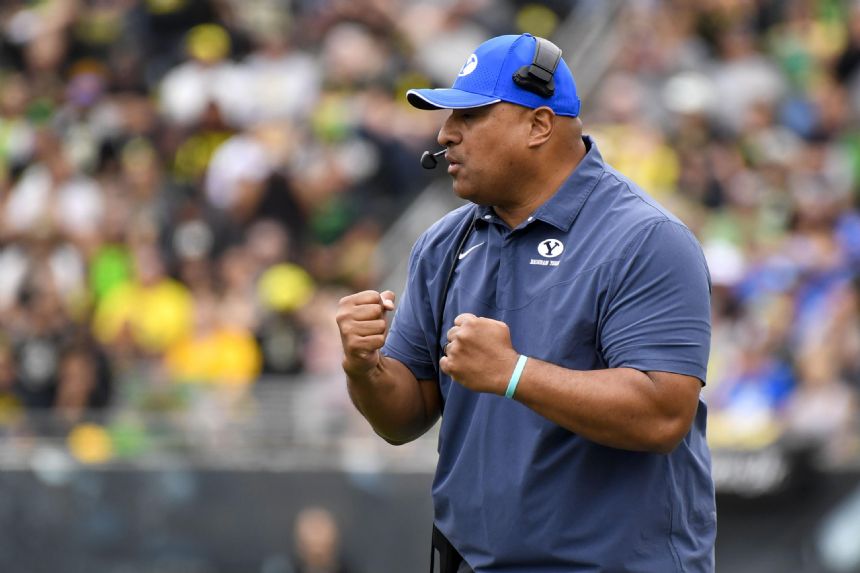 Sitake's positive approach has No. 19 BYU on the rise