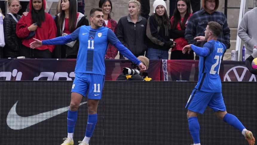 Slovenia beats US 1-0 in an exhibition that included 24 international debuts
