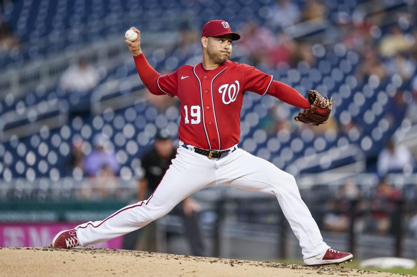 Sanchez earns first win since 2020, Nationals beat A's 5-1