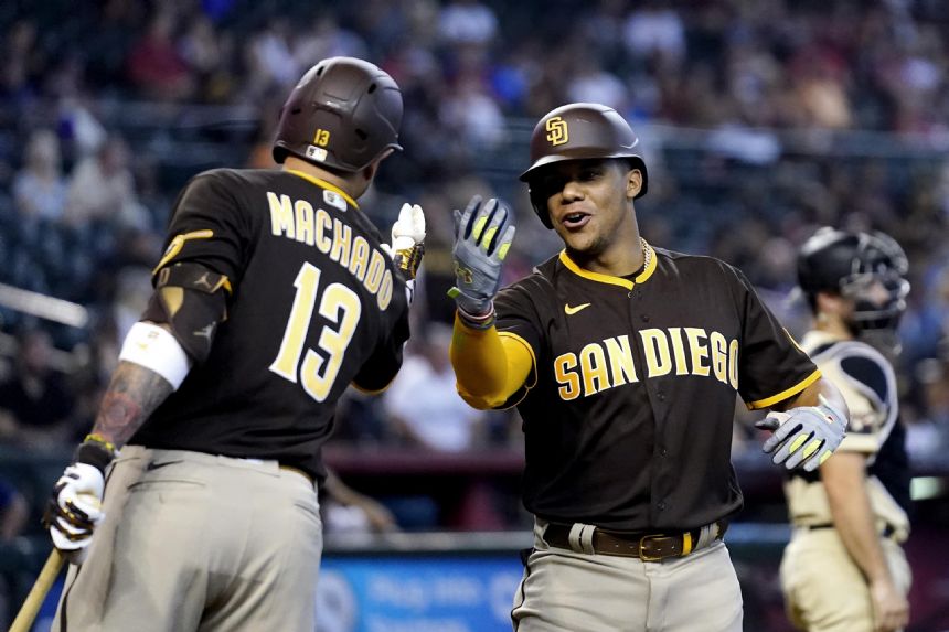 Soto, Machado homer as Padres beat Diamondbacks 6-1