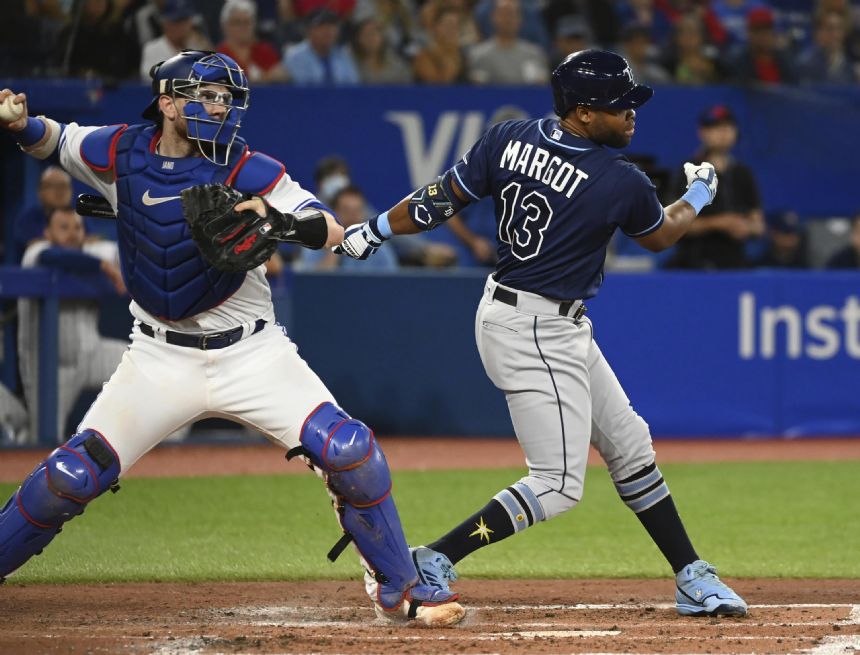 Springs leads Rays over Blue Jays 4-2 in doubleheader opener