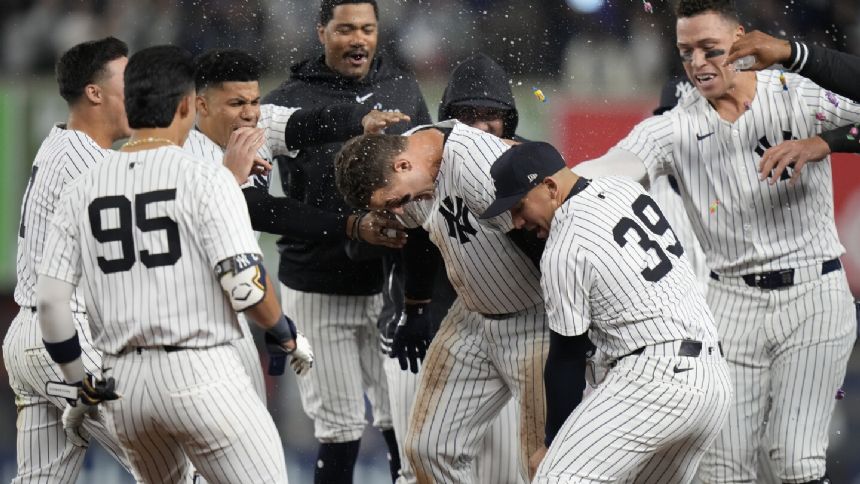 Stanton and Rizzo help Yankees rally in 9th inning for 2-1 victory over Tigers