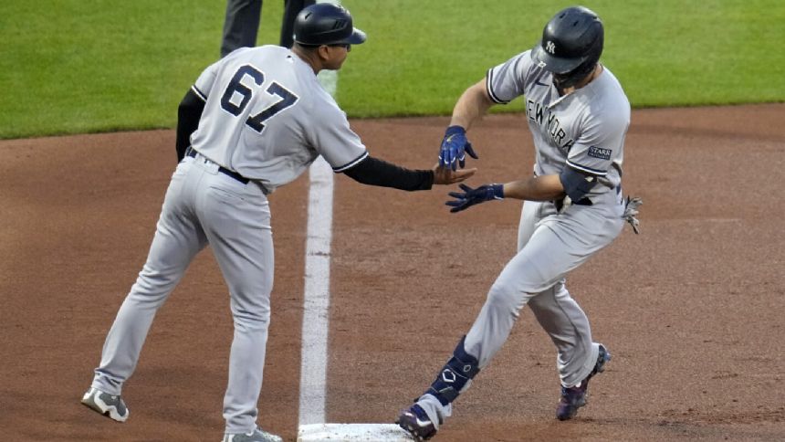 Stanton homers and Yankees beat Pirates 6-3, improving to 5-1 on 6-game trip