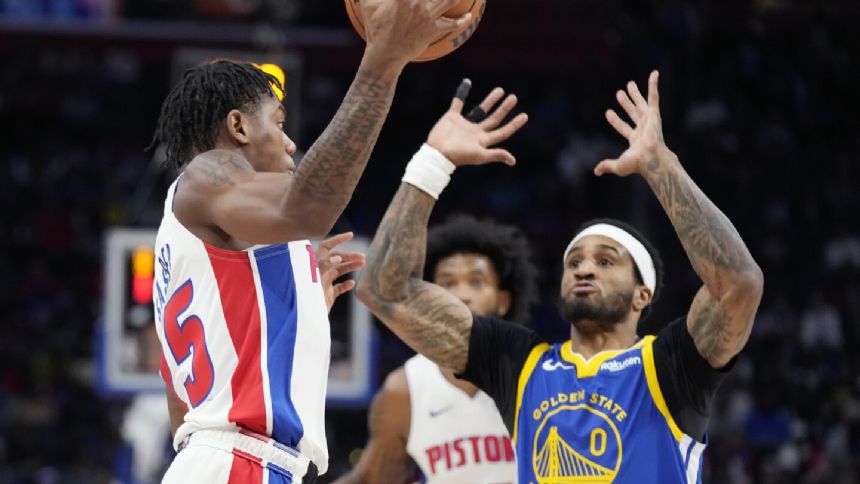 Steph Curry scores 34 points, Warriors dominate offensive glass in 120-109 victory over Pistons