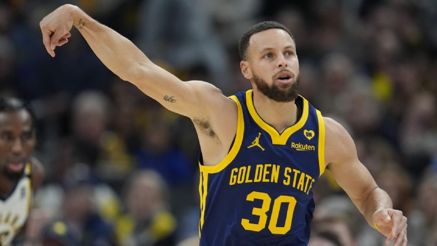 Stephen Curry hits season-high 11 3s, scores 42 points to help Warriors beat Pacers 131-109