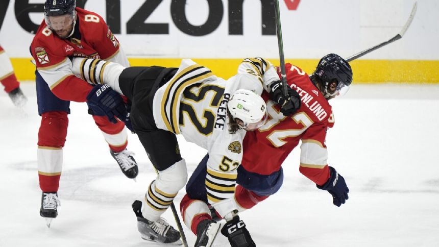 Swayman delivers on vow, Bruins top Panthers 2-1 in Game 5 to stave off elimination