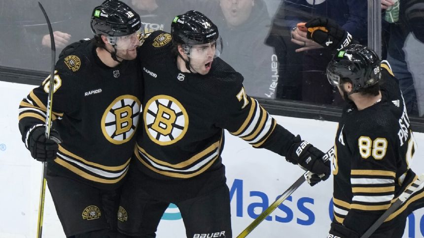 Swayman rebounds with a shutout as the Bruins blank the Sharks 3-0 to stop their 3-game skid