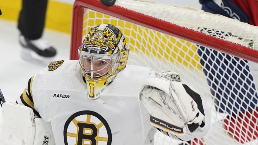 Swayman stops 38 shots, Bruins roll past Panthers 5-1 for 1-0 series lead