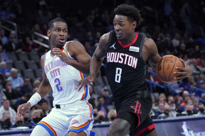Tate scores 32, rallies short-handed Rockets past Thunder