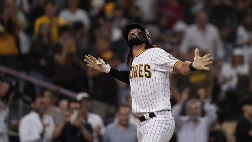 Tatis homers and rookie Avila gets his 1st win as the Padres beat the Phillies 8-0