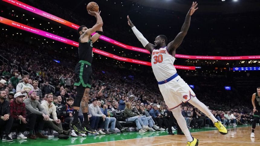 Tatum scores 17 of his 35 points in the fourth quarter, Celtics end Knicks' 3-game win streak