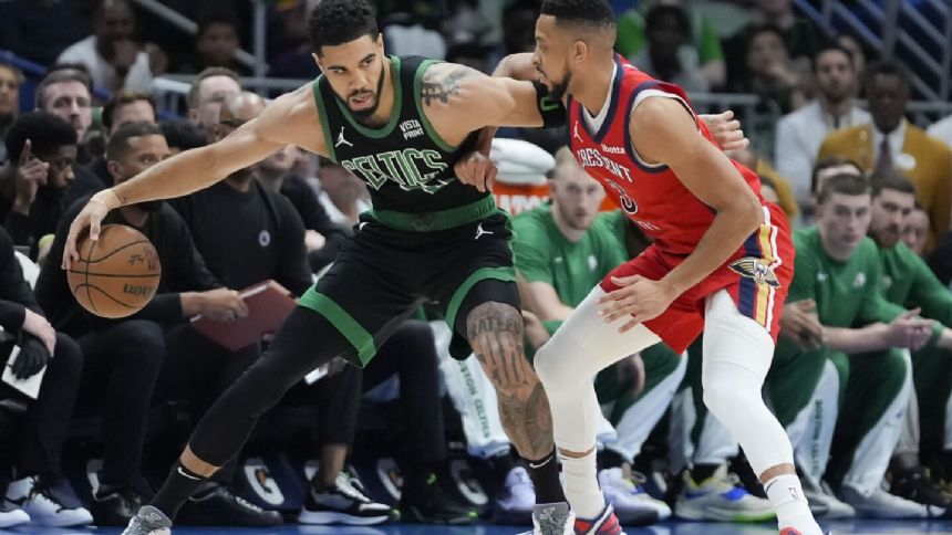 Tatum scores 23 as Celtics rebound from back-to-back losses with 104-92 win over Pelicans
