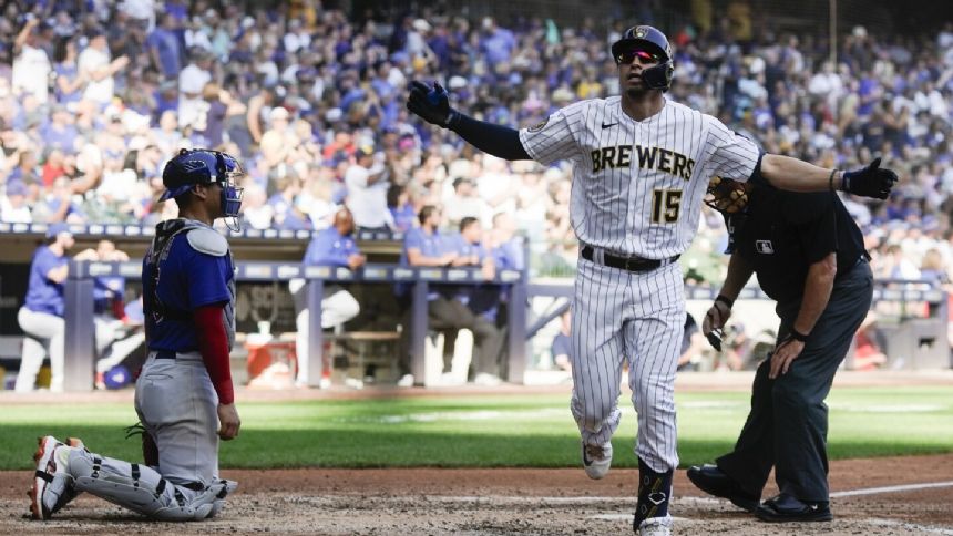 Taylor homers, Houser pitches NL Central champion Brewers past Cubs 4-0 in final playoff tune-up