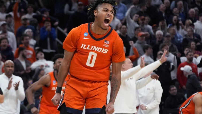 Terrence Shannon Jr. leads Illinois past Iowa State 72-69 for first Elite Eight trip since 2005