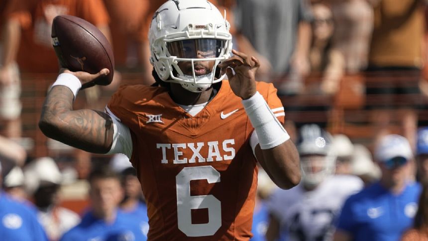 Texas coach Sarkisian promotes "best win" vs Alabama ahead of CFP rankings for No. 7 Longhorns