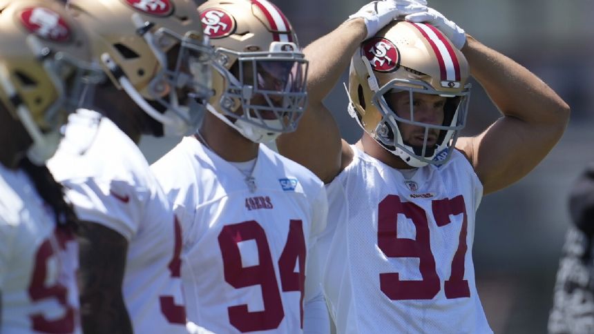 The 49ers begin on-field work in offseason with Nick Bosa in town and Brandon Aiyuk missing