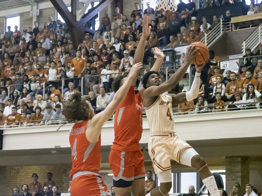 Three guards lead No. 4 Texas to a 91-54 victory over UTRGV