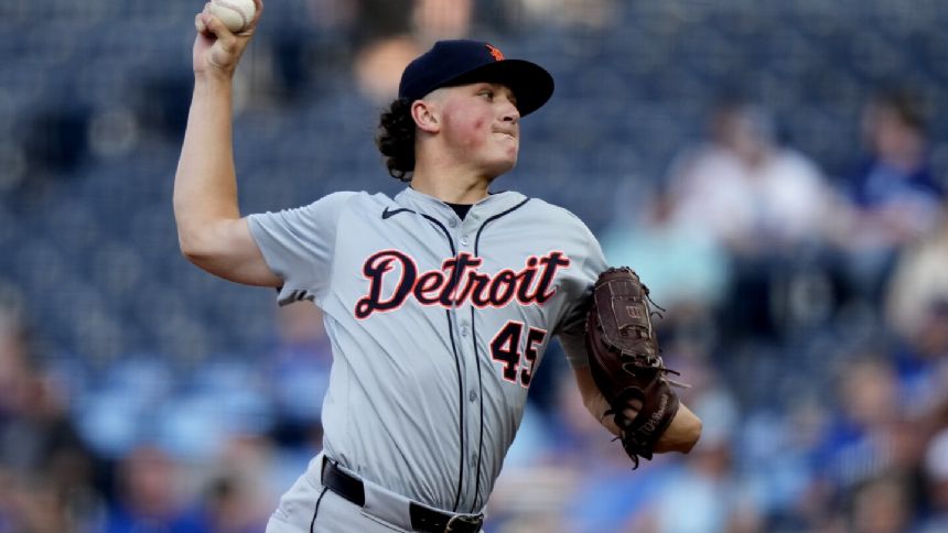 Tigers starter Olson leaves game against Royals after being struck by line drive