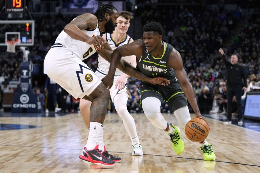 Timberwolves cruise to 128-98 win against Jokic-less Nuggets