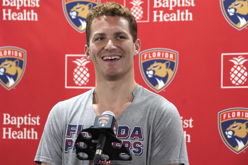 Tkachuk, Panthers ready for 1st training camp together