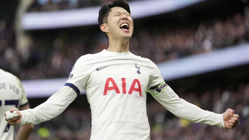 Tottenham scores 3 goals in 11 minutes to rally for win over Crystal Palace in EPL