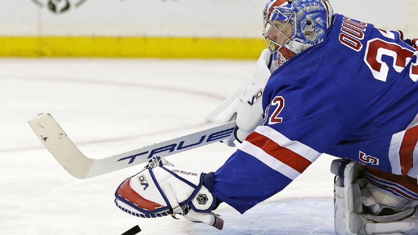 Trocheck scores twice as Rangers down Red Wings 5-3