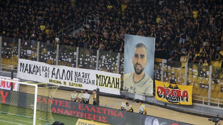 UEFA excludes Dinamo Zagreb fans from all away games in Europe after killing of AEK Athens supporter