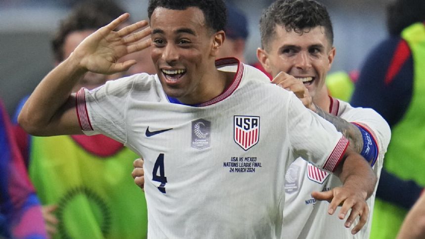 US beats Mexico 2-0 on goals by Adams and Reyna, wins 3rd straight CONCACAF Nations League