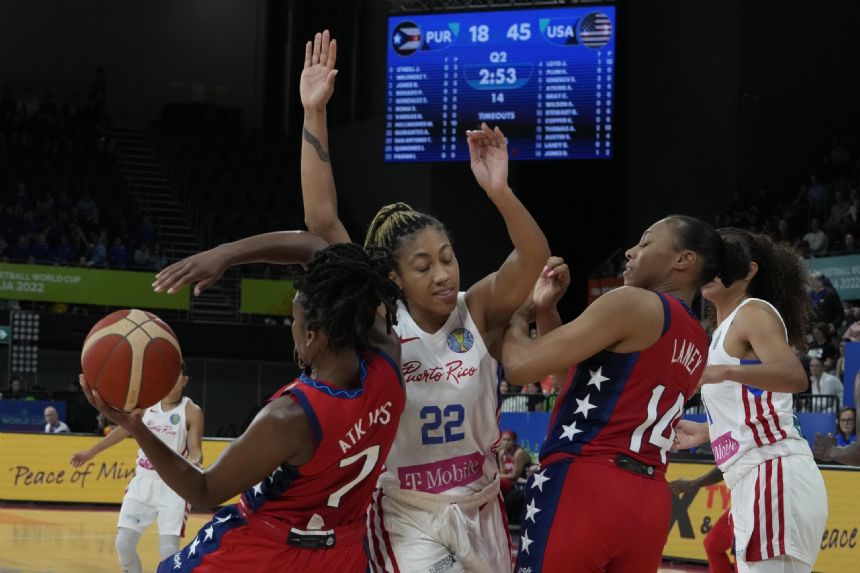 US uses stellar defense to rout Puerto Rico 106-42
