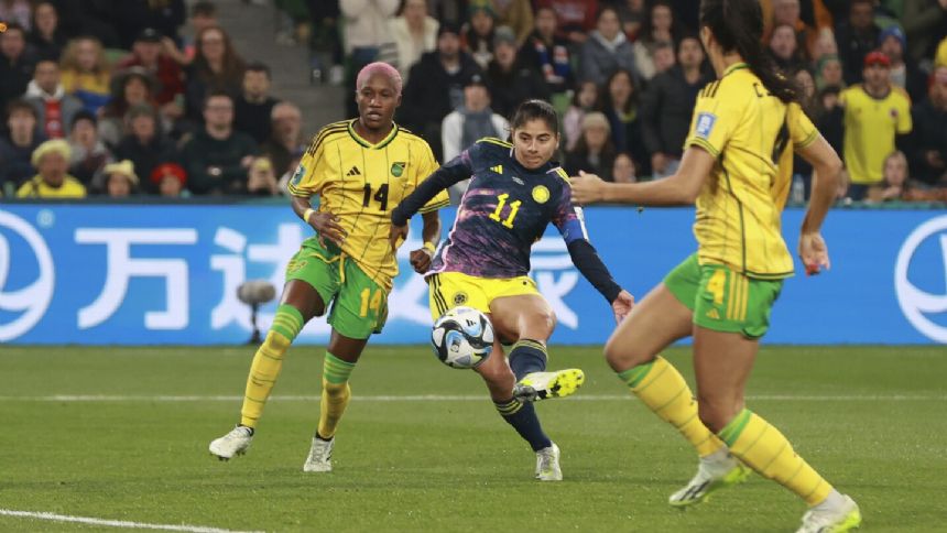 Usme leads Colombia to a 1-0 win over Jamaica and a spot in the Women's World Cup quarterfinals