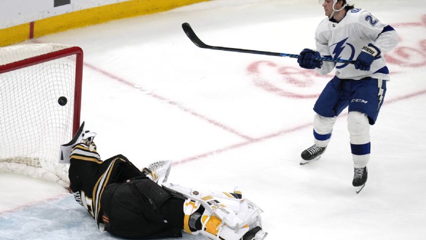 Vasilevskiy stops 36 shots as Lightning beat Bruins 3-2 in Marchand's 1,000th game