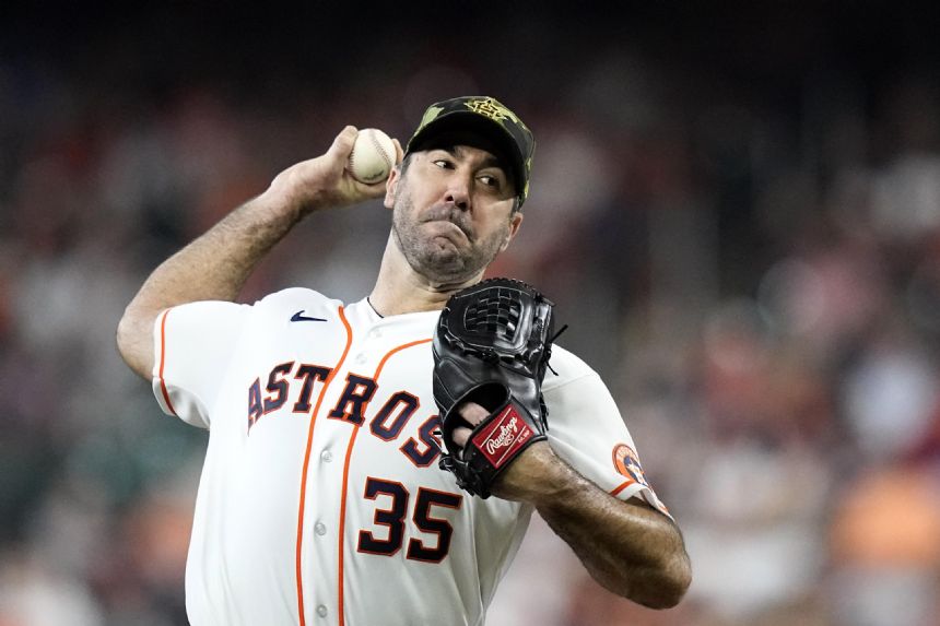 Verlander shines to lead Astros to 2-1 win over Rangers