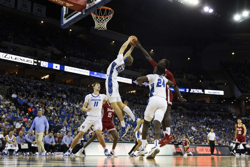 Walker scores 22, Huskers upset No. 7 Creighton 63-53