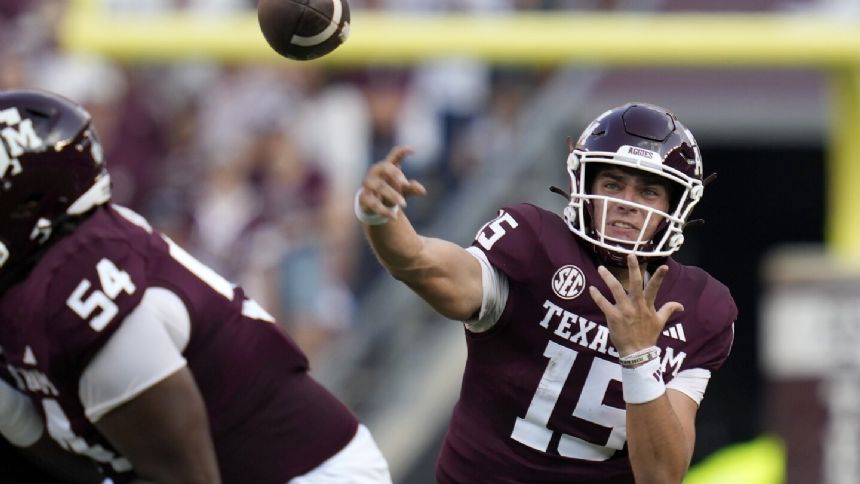 Weigman has career-best 5 TDs, No. 23 A&M rolls past New Mexico 52-10 in Petrino's debut