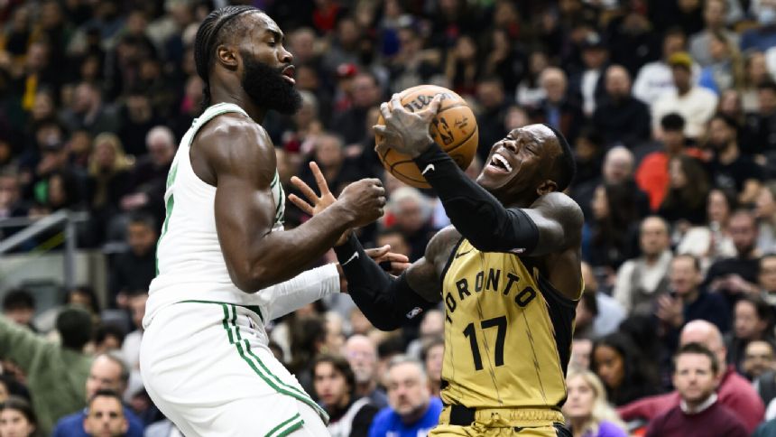 White hits tiebreaking 3, Celtics hold on to beat Raptors 108-105 in tournament game