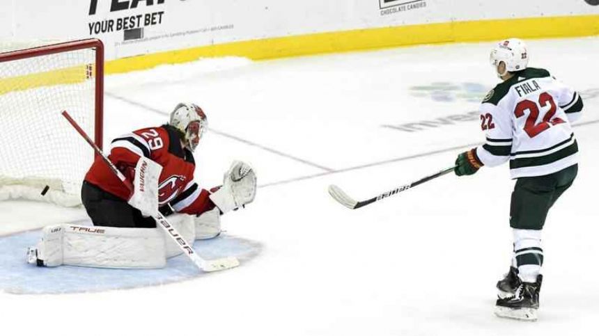 Wild arrive late due to traffic, beat Devils 3-2 in shootout