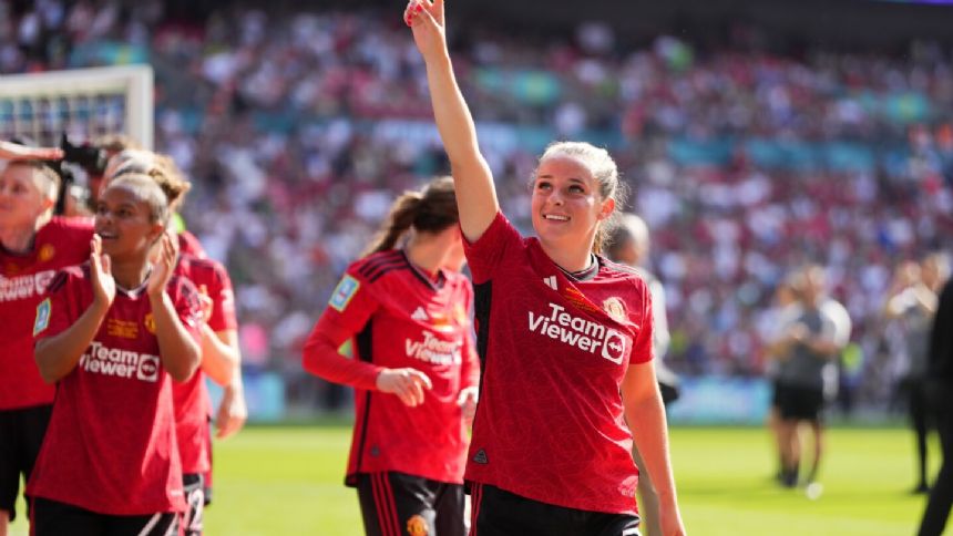 Wonder goal for Ella Toone as Manchester United wins Women's FA Cup with 4-0 rout of Tottenham