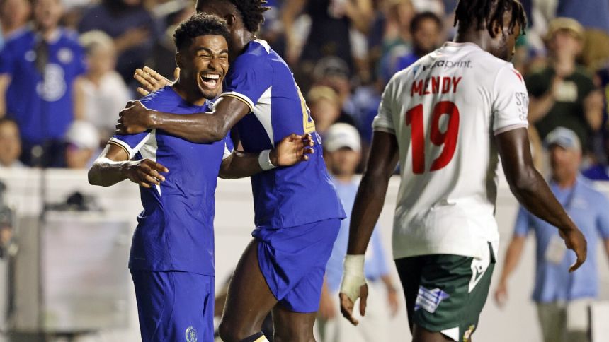 Wrexham opens US tour with 5-0 loss to Chelsea before 50,596 in Chapel Hill, North Carolina