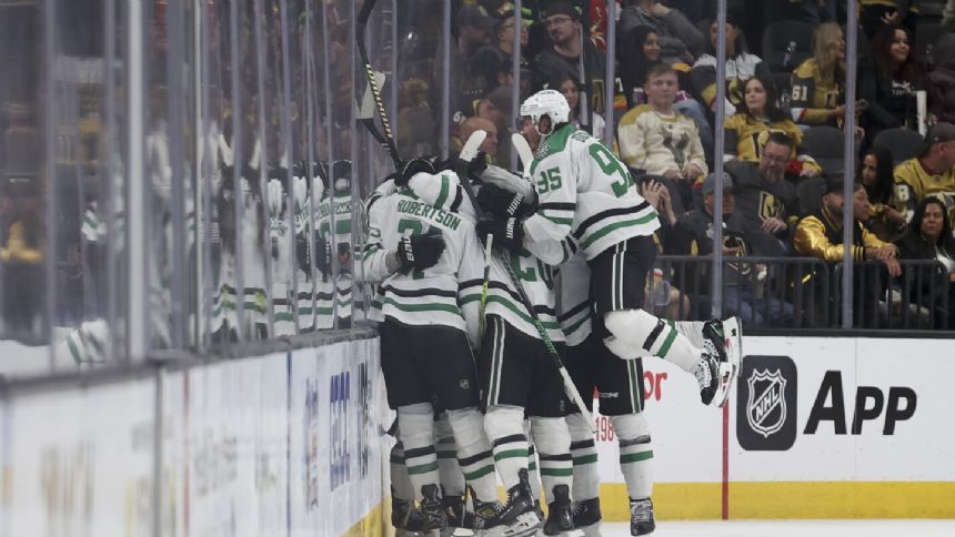 Wyatt Johnston scores in OT, Stars beat Golden Knights 3-2 to cut series deficit to 2-1