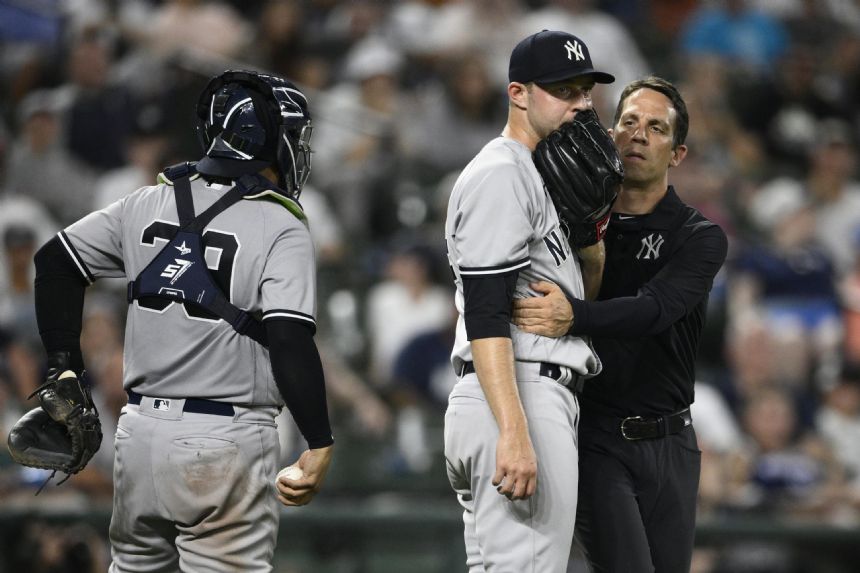 Yankees reliever King out for season with fractured elbow