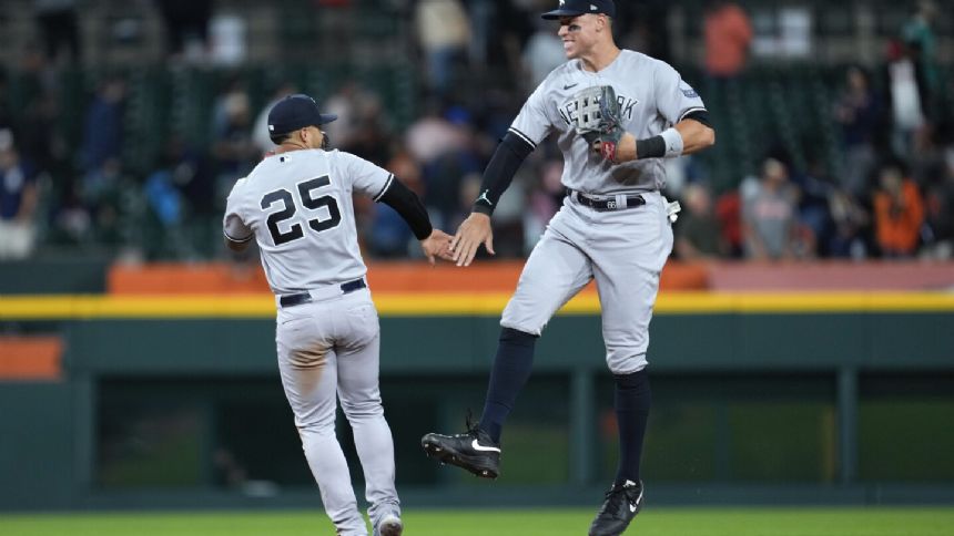 Yankees win consecutive games for first time in 4 weeks, beat Tigers 4-2