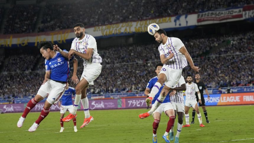 Yokohama takes a 2-1 lead into the 2nd leg of the Asian Champions League final against Al-Ain