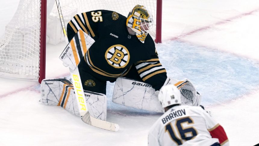 Zacha wins it in OT as Bruins rally from 2-goal deficit to beat Panthers 3-2