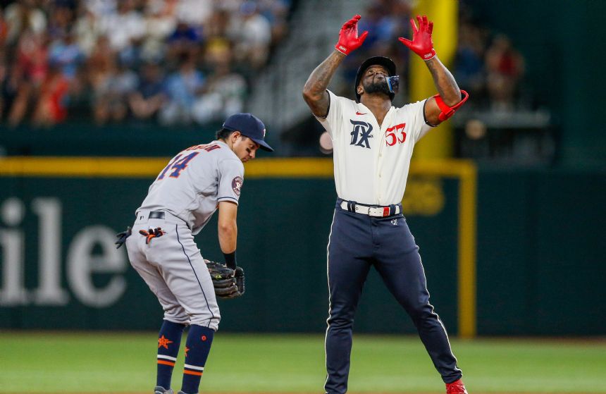 Michael Brantley Preview, Player Props: Astros vs. Rangers - ALCS Game 1