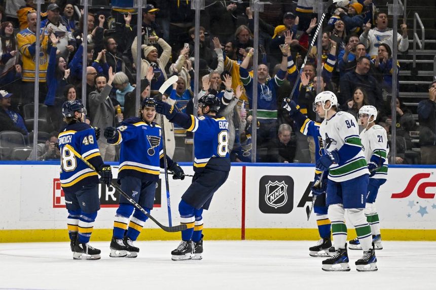 Hurricanes vs. Blues Betting Odds, Free Picks, and Predictions - 8:07 PM ET (Fri, Apr 12, 2024)