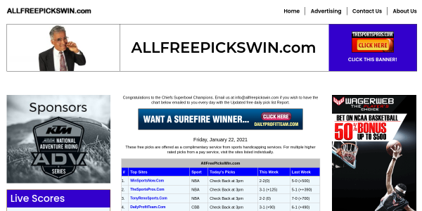 AllFreePicksWin.com Reviews