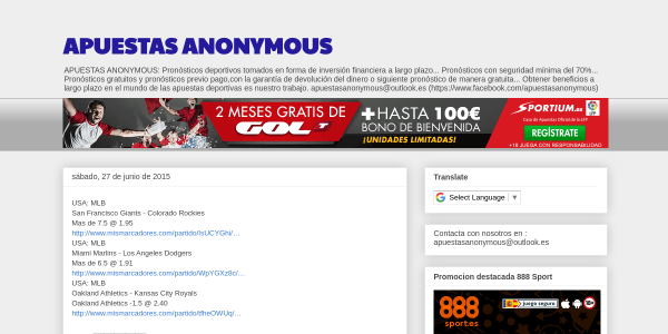 ApuestasAnonymous.blogspot.com Reviews