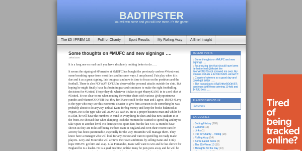 BadTipster.wordpress.com Reviews