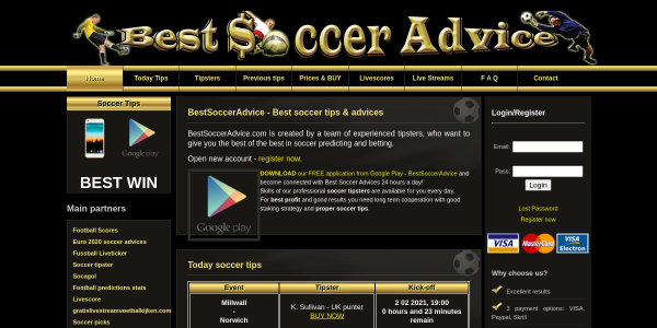 BestSoccerAdvice.com Reviews